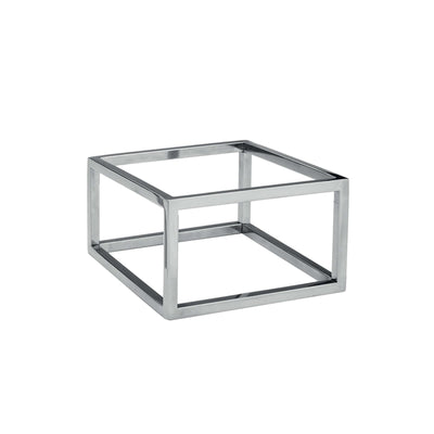 Alzata Buffet Inox Quadrata 18x18 cm H 12