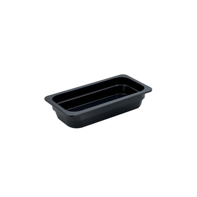 Vasca Gastronorm GN 1/3 in Melamina Nera H 10 cm