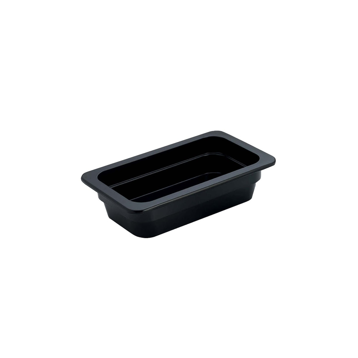 Vasca Gastronorm GN 1/4 in Melamina Nera H 10 cm