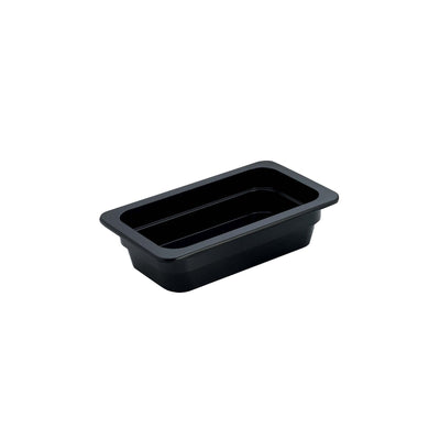 Vasca Gastronorm GN 1/4 in Melamina Nera H 10 cm