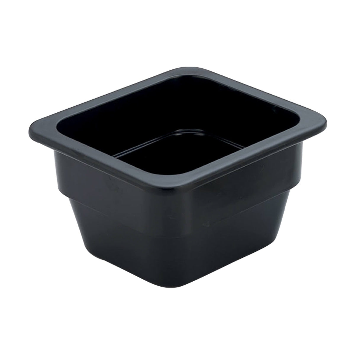 Vasca Gastronorm GN 1/6 in Melamina Nera H 10 cm