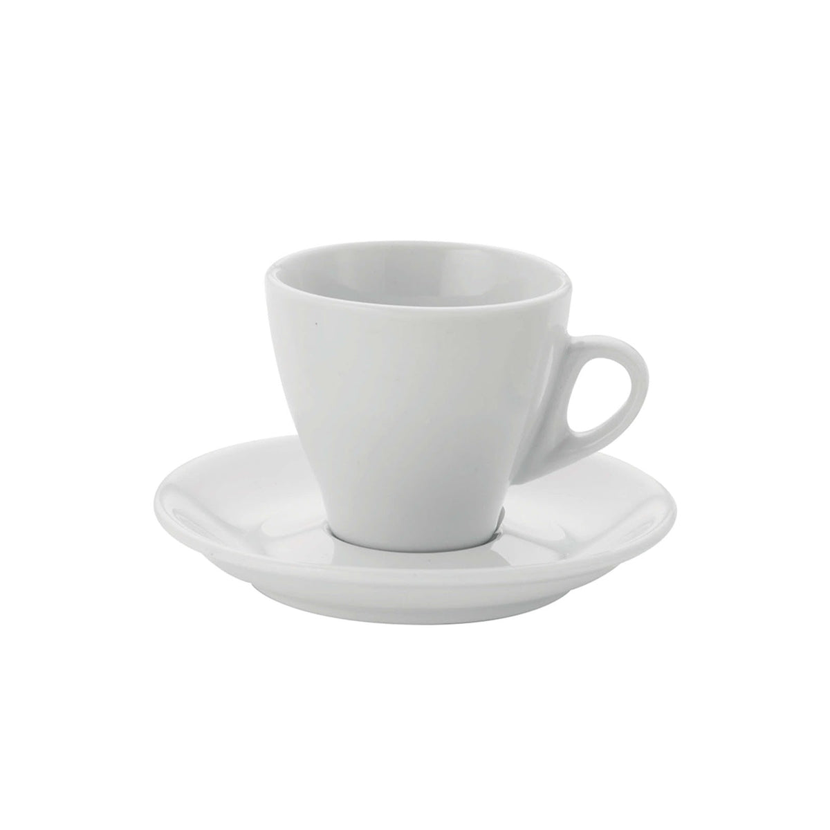 Praga Tazza da Tè in Porcellana Bianca 17 cl senza Piattino 6 Pezzi