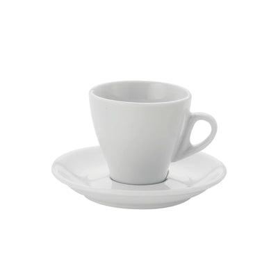 Praga Tazza da Tè in Porcellana Bianca 17 cl senza Piattino 6 Pezzi