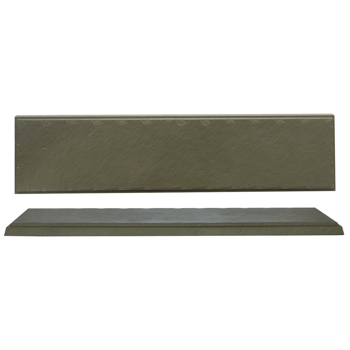 Vassoio Impilabile in Melamina Verde Oliva 80x20 cm H 3