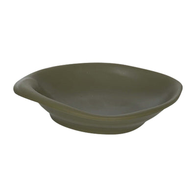 Coppetta Ovale in Melamina Verde Oliva 13,6x10,6 cm H 2,8