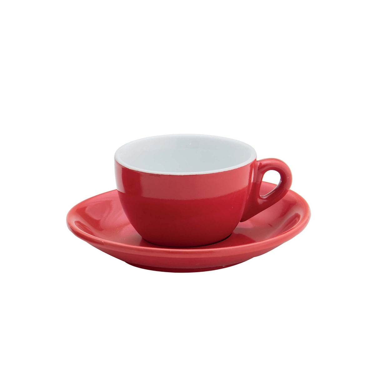Parigi Piattino Rosso per Tazza Tè 6 Pezzi