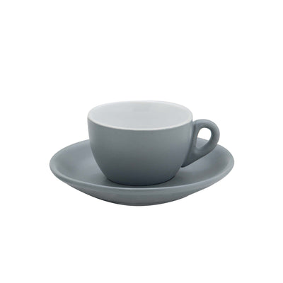 Parigi Piattino per Tazza Tè Grigio Opaco 6 Pezzi