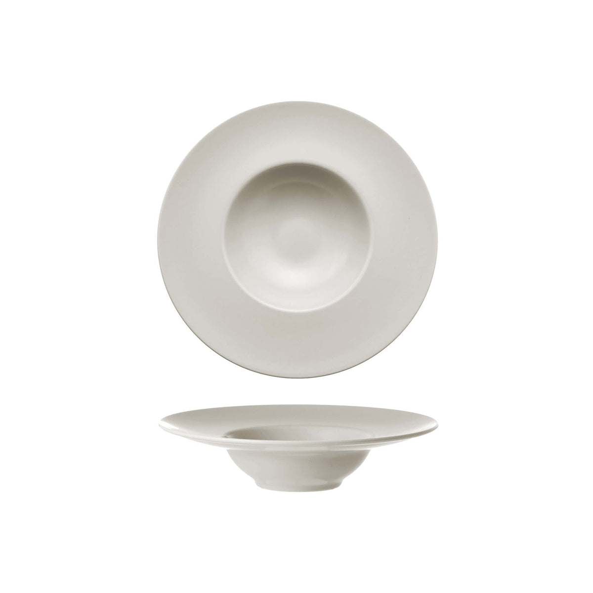 Piatto Pasta Stoneware Opaco Sabbia Ø25 cm 6 Pezzi