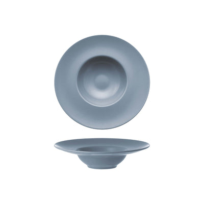 Piatto Pasta Stoneware Opaco Grigio Ø25 cm 6 Pezzi