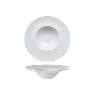 Monaco Piatto Pasta Stoneware Bianco Opaco Ø25 cm 6 Pezzi