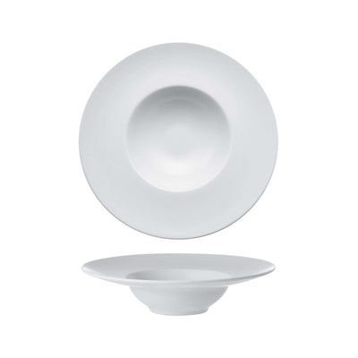 Monaco Piatto Pasta Stoneware Bianco Opaco Ø28 cm 6 Pezzi