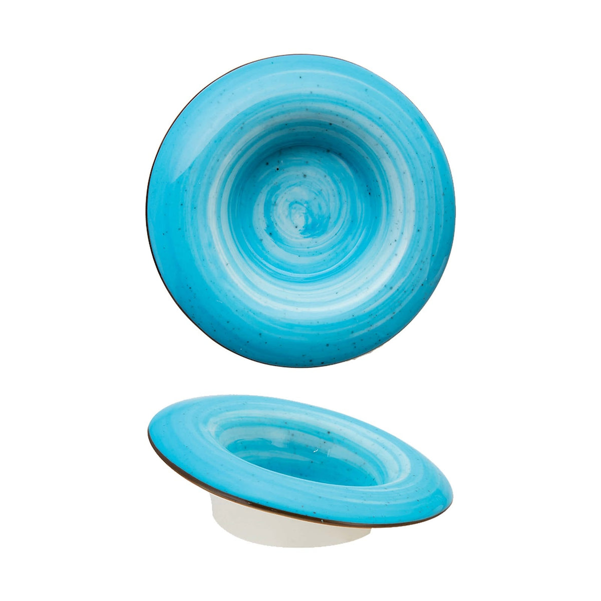 Mini Pasta Bowl Inclinato Reactive Color Azzurro New Bone China Ø 10,2 cm 6 Pezzi