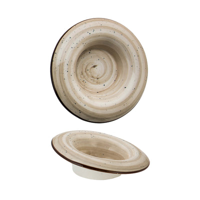Mini Pasta Bowl Inclinato Reactive Color Sabbia New Bone China Ø 10,2 cm 6 Pezzi