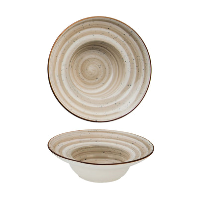 Mini Pasta Bowl Reactive Color Sabbia New Bone China Ø 13,9 cm 4 Pezzi