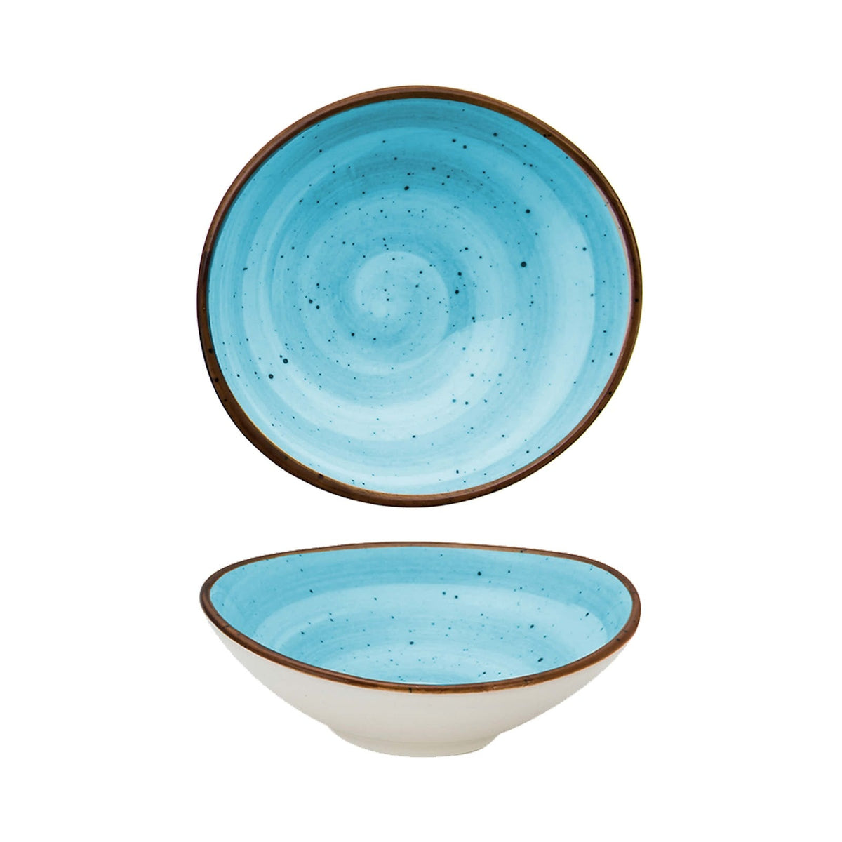 Coppetta Ovale Svasata Piccola Azzurra 8,5x7,9 cm