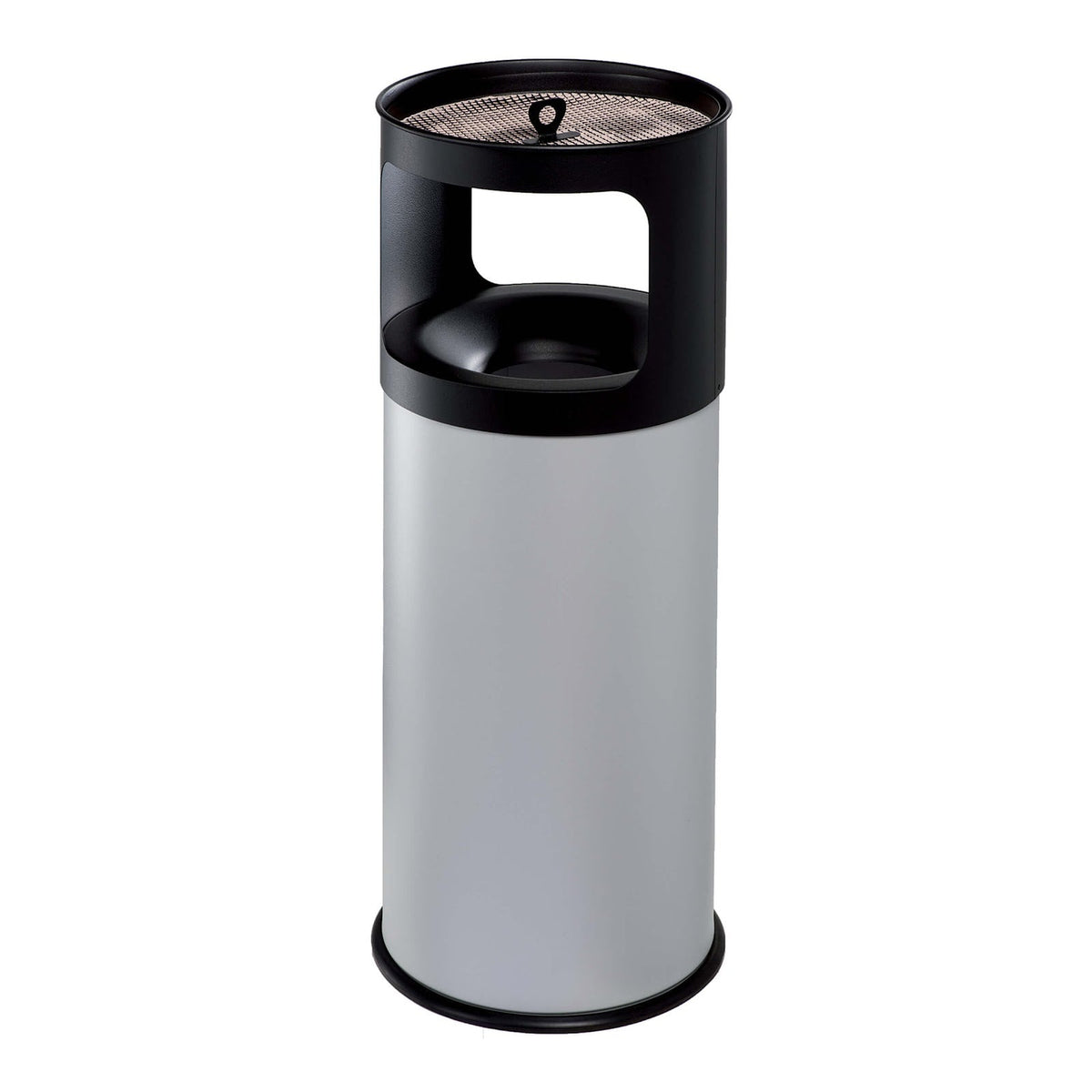 Posacenere Gettacarte Antifuoco Inox Grigio 50 Litri Diametro 33 cm H 81