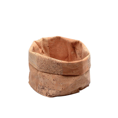 Cestino Tondo Effetto Sughero Ø 13 cm H 15 cm