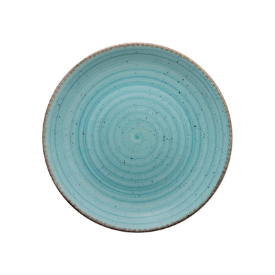 Gural Avanos Azzurro Piatto Piano New Bone China Ø 30 cm 6 Pezzi