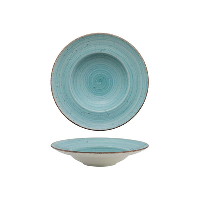 Gural Avanos Azzurro Piatto Pasta New Bone China Ø 26 cm 6 Pezzi