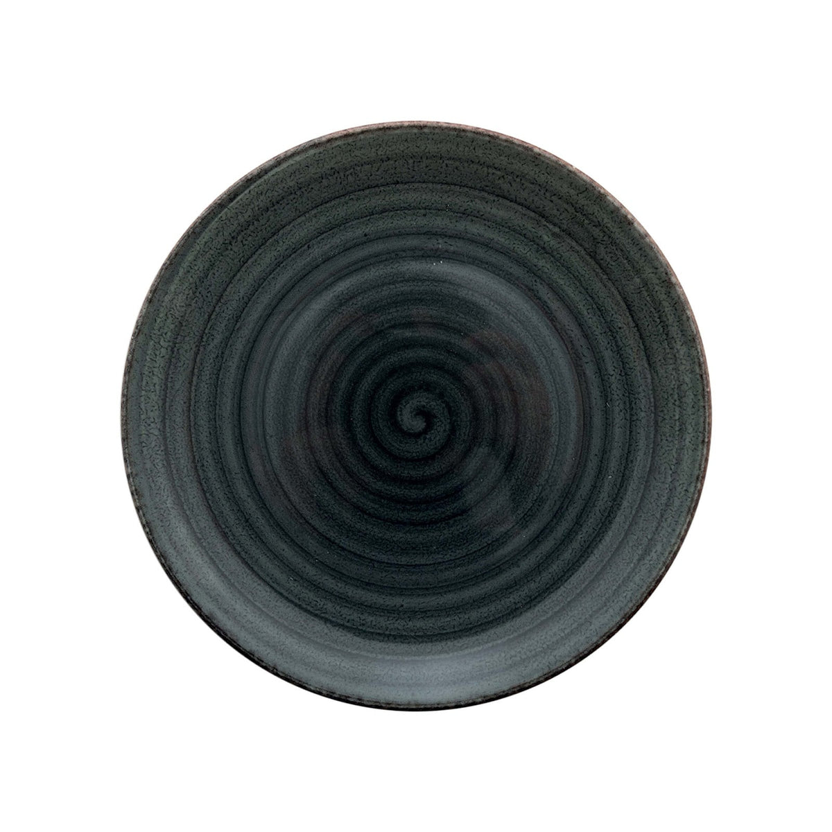 Gural Avanos Antracite Piatto Piano New Bone China Ø 27 cm 6 Pezzi