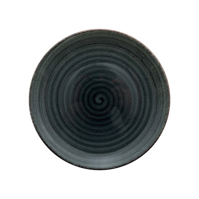 Gural Avanos Antracite Piatto Piano New Bone China Ø 27 cm 6 Pezzi