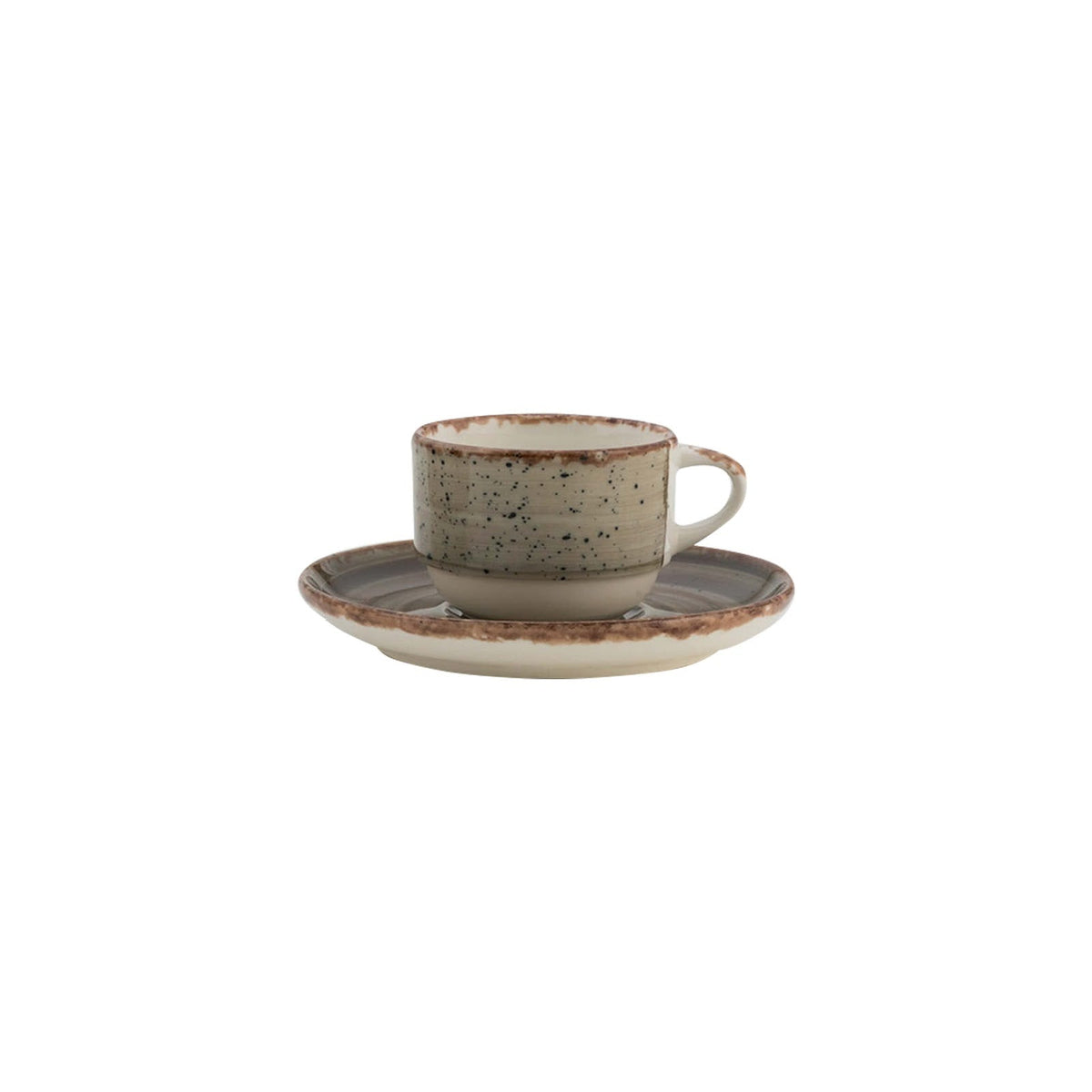 Gural Avanos Terra Tazza Caffè Impilabile 9 cl 12 Pezzi