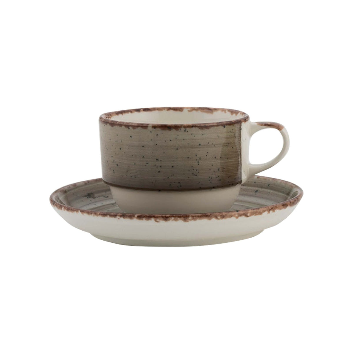 Gural Avanos Terra Tazza Tè Impilabile 23 cl 12 Pezzi
