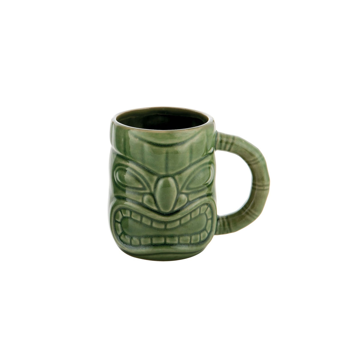 Tiki Mug in Ceramica Verde 47 cl 12 Pezzi