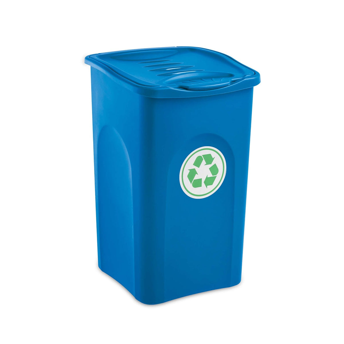 Pattumiera per Raccolta Differenziata Blu 50 Litri 37x37 cm H 56
