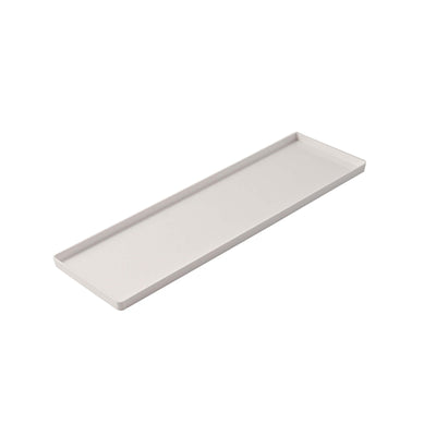 Vassoio Bar e Pasticceria in Plastica Bianco 39,5x11,9 cm H 1,2 Set 2 Pezzi