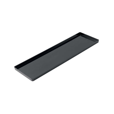 Vassoio Bar e Pasticceria in Plastica Nero 39,5x11,9 cm H 1,2 Set 2 Pezzi