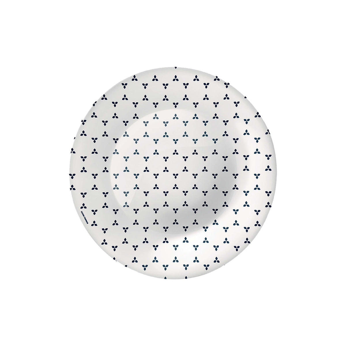 Maiolica Blue Piatto Frutta in Vetro Decorato 21 cm 6 Pezzi