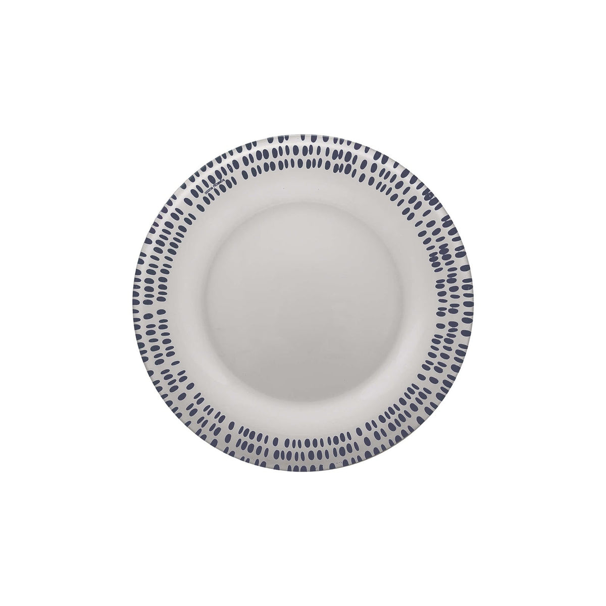 Arcadia Grey Piatto Frutta in Vetro Decorato 21 cm 6 Pezzi