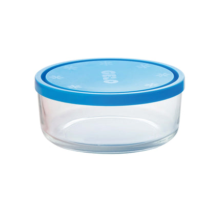 Bormioli Rocco Gelo Box Contenitore con Tappo Blu 11 cm 12 Pezzi