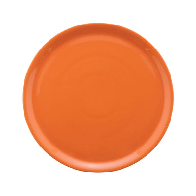 Saturnia Napoli Piatto Pizza Arancio in Porcellana 33 cm 6 Pezzi