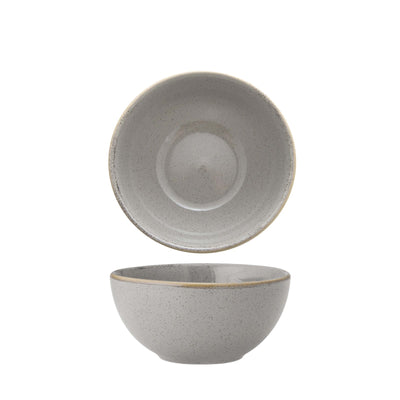 Churchill Stonecast Grigio Puntinato Coppetta in Ceramica Decorata a Mano 13,2 cm 12 Pezzi