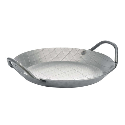 Tegame 2 Manici in Ferro Battuto per Induzione Ø 24 cm