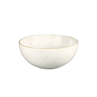 Churchill Stonecast Bianco Puntinato Insalatiera in Ceramica Decorata a Mano 18,3 cm 6 Pezzi