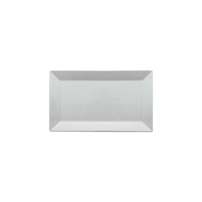 Saturnia Kimi Vassoio Rettangolare Porcellana Bianca 25x15 cm 10 Pezzi