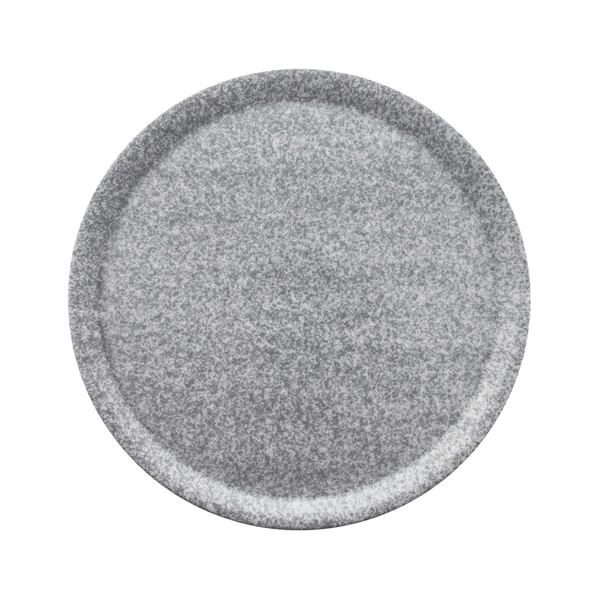 Saturnia Piatto Pizza Granito Grigio in Porcellana 33 cm 6 Pezzi