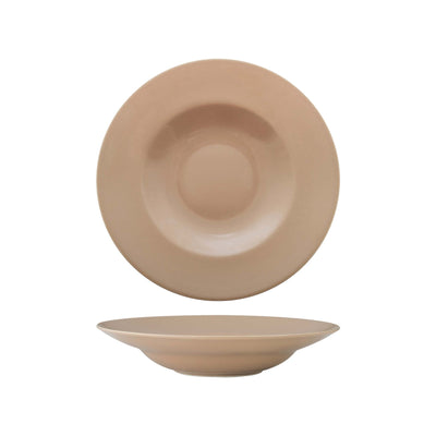 Saturnia Napoli Piatto Pasta Porcellana Tabacco Ø30,5 cm 6 Pezzi