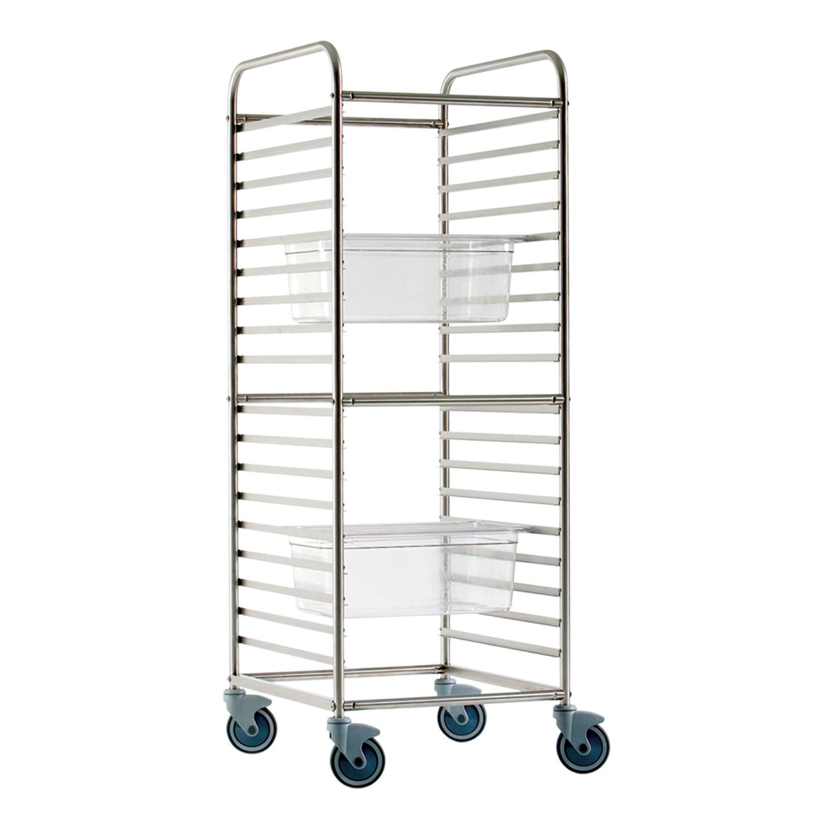 Gi.Metal Carrello Portateglie 18 Teglie GN 2/1 o 36 GN 1/1 con Ruote Frenanti