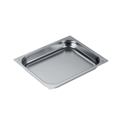 Teglia Gastronorm GN 1/2 in Acciaio Inox Bordo Piatto H4 cm 2 L