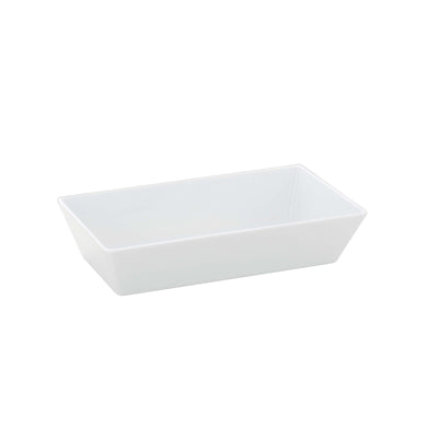 Vassoio Fondo Rettangolare Gastronorm GN 1/3 in Melamina Bianca H7 cm