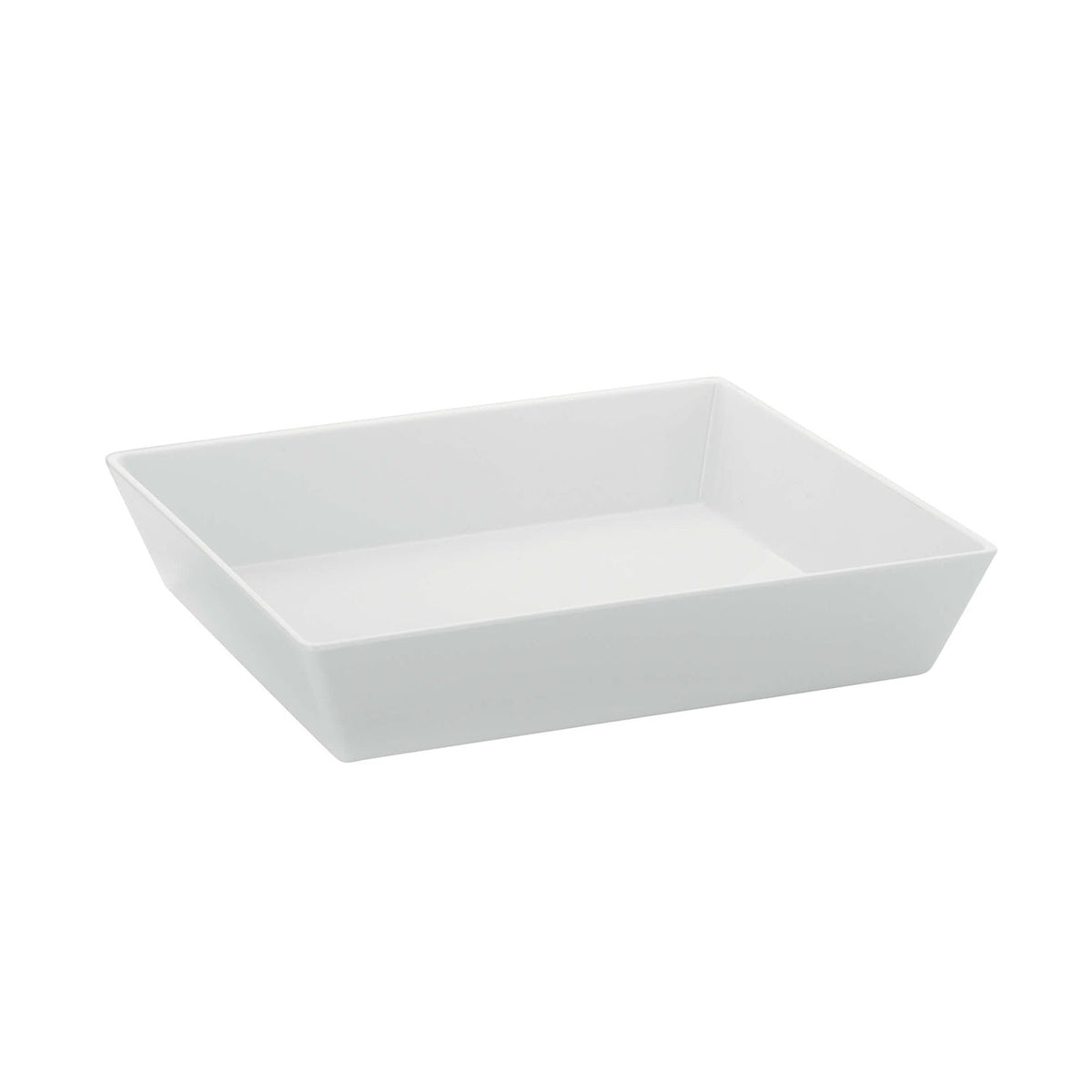 Vassoio Fondo Rettangolare Gastronorm GN 2/3 in Melamina Bianca H7 cm