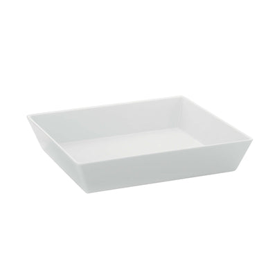 Vassoio Fondo Rettangolare Gastronorm GN 2/3 in Melamina Bianca H7 cm