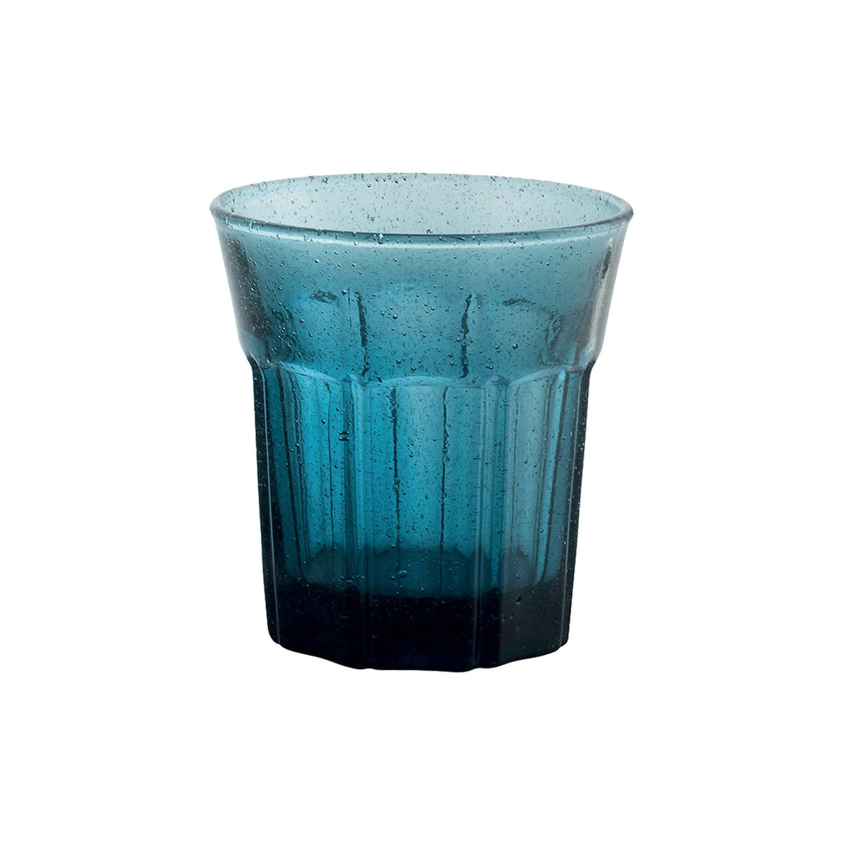 Rustic Bicchiere Acqua Blu con Bollicine 30 cl 6 Pezzi