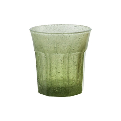 Rustic Bicchiere Acqua Verde con Bollicine 30 cl 6 Pezzi