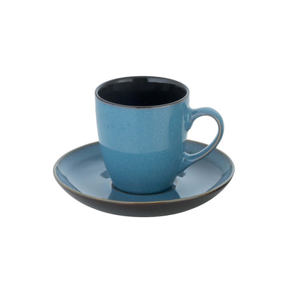 Stone Charm Piattino per Tazza Tè Blu 15 cm 6 Pezzi