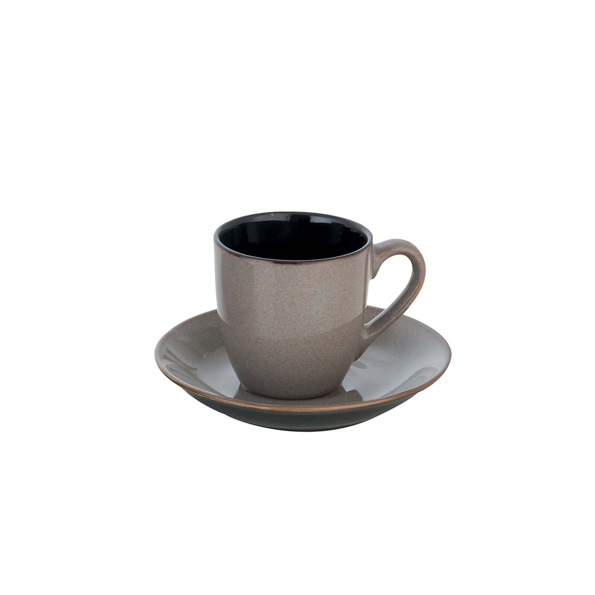 Stone Charm Piattino per Tazza Caffè Grigio 12 cm 6 Pezzi